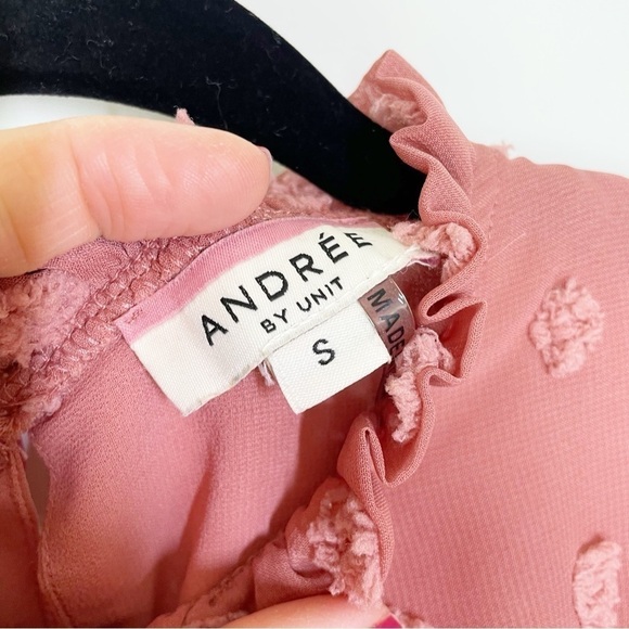 Boutique Andree by Unit Mauve Pom Pom High Neck Blouse - Picture 8 of 14